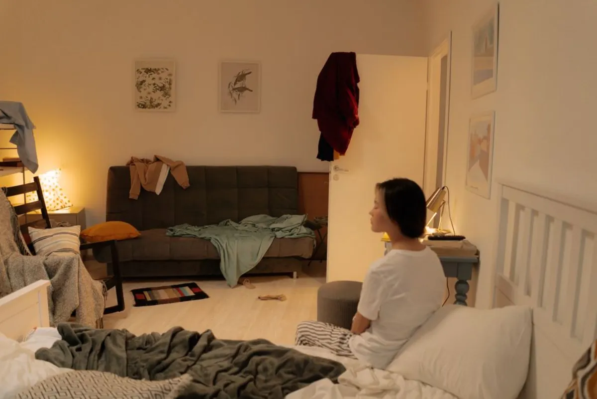 messy bedroom